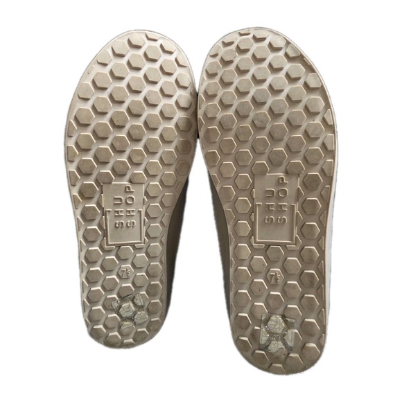 Shu Shop Paula Silver Distressed Shoes Sneakers Shiny Star US 7.5 - Picture 10 of 13